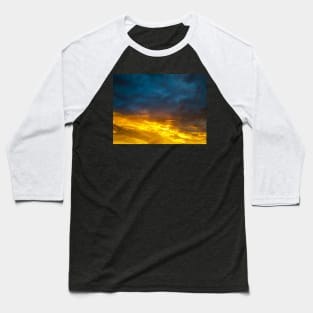 Stormy Sunset Sky Abstract T-shirt Baseball T-Shirt